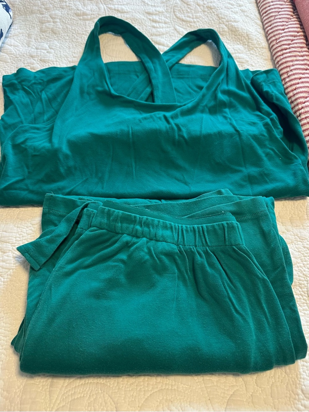Soma Women’s green Sleep Set - Comfortable Tank & Lounge Pants